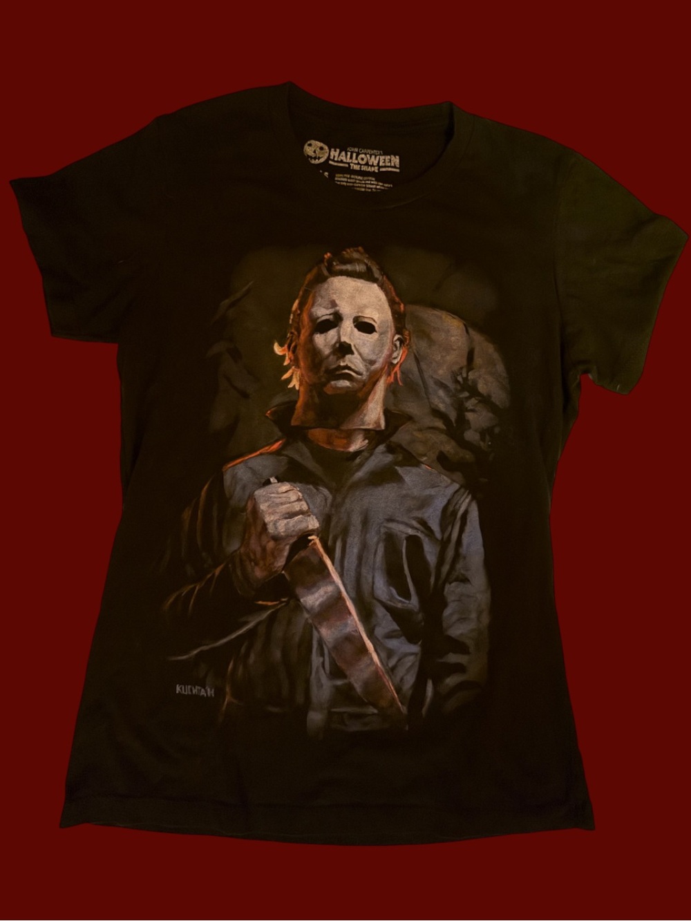 Michael Myers Halloween T Shirt Girls M Scary Horror Comic Con Art